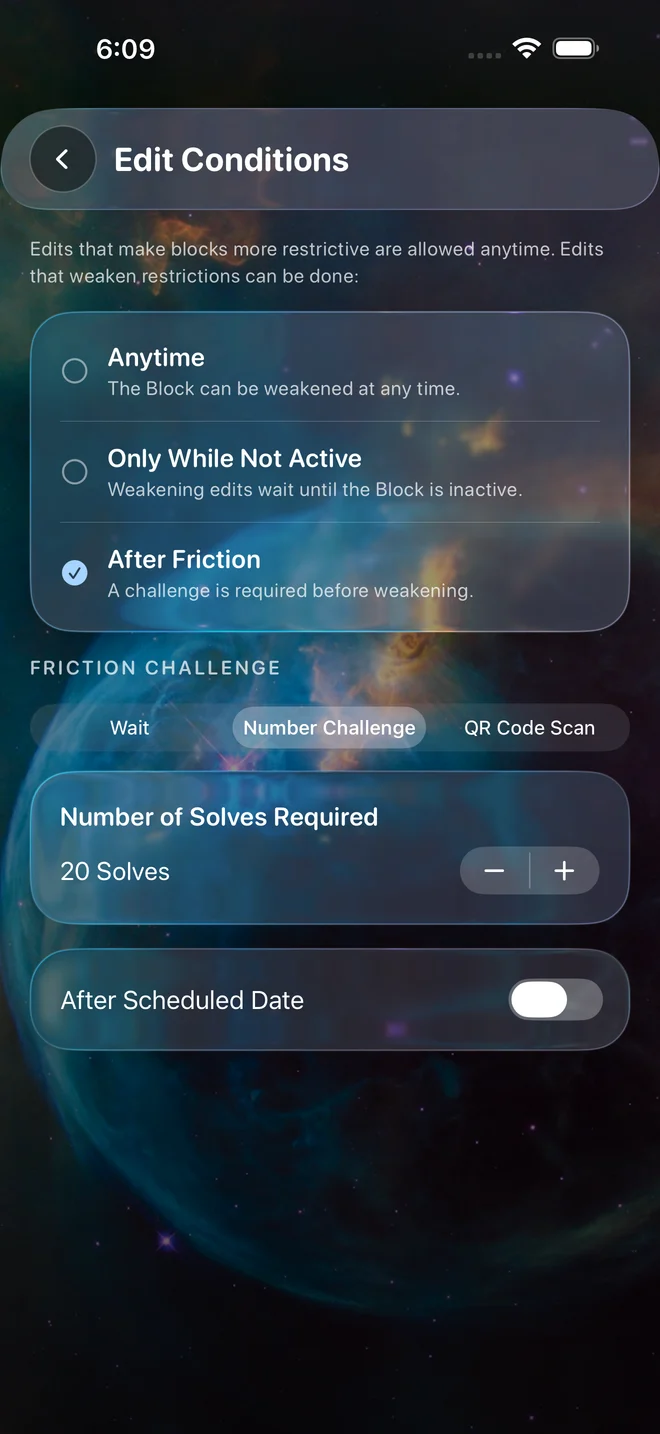 Lusid Edit Conditions for changing or deleting a Block